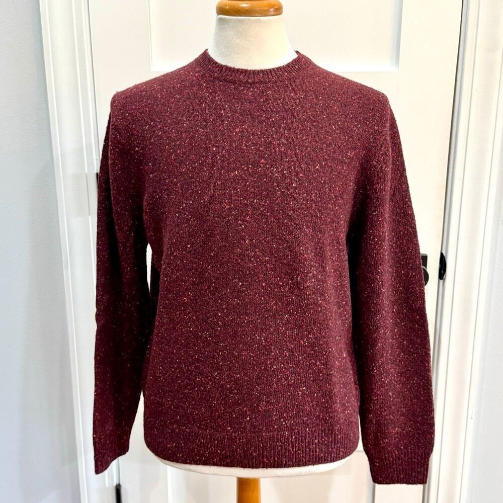 Brooks brothers Merino Wool Crew Neck Sweater. Large. burgundy.